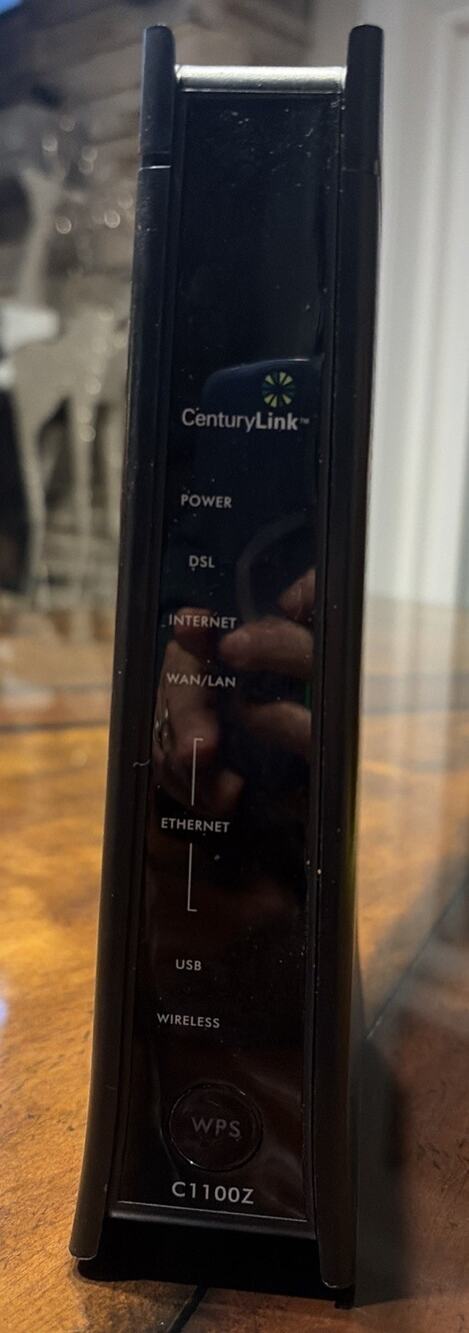 CenturyLink Brightspeed DSL Modem C1100Z ZyXel Modem Wifi Router With Power Cord